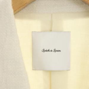 Spick&Span 21SS リネンダブルブレストジャケット 36 ベージュ
