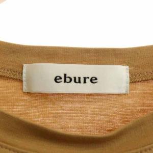 ebure 超長綿スーピマコットン クルーネックTシャツ 38 ベージュ