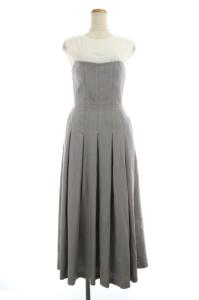 STIICH TUCK DRESS セットアップ ハイウエストスカート フレア ノースリーブ 