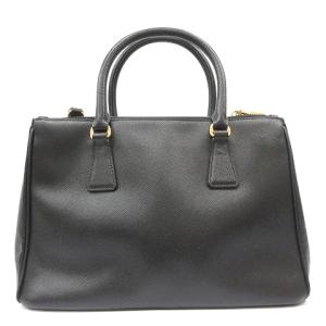 PRADA ガレリア サフィアーノ 2WAYバッグ レザー ブラック BN1801