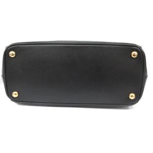 PRADA ガレリア サフィアーノ 2WAYバッグ レザー ブラック BN1801