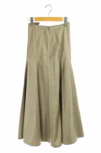 Ameri VINTAGE AMERI WRAPPING BELTED SKIRT フレアスカート ベルト付き カーキブラウン