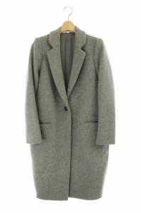 ウールリバーチェスターコート ロング アウター 総裏地 36 グレー
