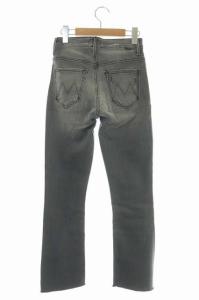 MOTHER ドゥーズィエムクラス取り扱い 20SS GREY INSIDER CROP デニムパンツ ジーンズ セミワイド ジッパーフライ