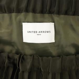UNITED ARROWS UWCS アコーディオンスカート カーキ