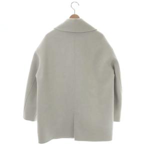 ebure ロンハーマン別注 20AW ヘビーメルトンコート アウター 背抜き ミドル丈 36 ライトグレージュ