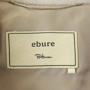 ebure ロンハーマン別注 20AW ヘビーメルトンコート アウター 背抜き ミドル丈 36 ライトグレージュ