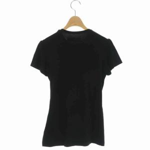 BORDERS at BALCONY CROSSED TEE Tシャツ ロゴワッペン 36 ブラック
