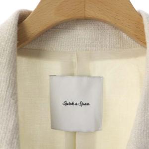 Spick&Span 21SS リネンダブルブレストジャケット アイボリー