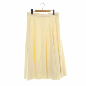 フレアスカート ロング 切替 38 アイボリー