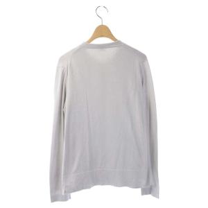 HERMES シルク カーディガン フェイクレイヤード 長袖 34 グレー