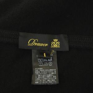 Drawer 裏毛ノースリーブスウェットワンピース 前後2WAY 1 黒 