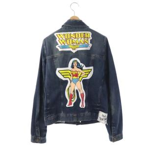 VINTAGE Limitededition ワンダーウーマンデニムジャケット S ネイビー