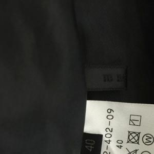 TO BE CHIC 20AW タフタストレッチタックスカート フレア ロング 40 黒 ブラック