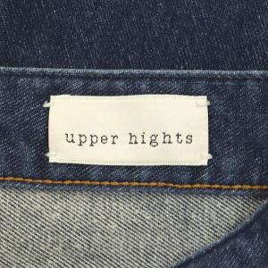 upper hights THE STELLA 加工ストレッチデニムパンツ スキニー クロップド ブルー