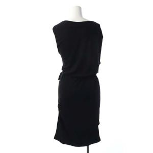 Martin Margiela 6 アシンメトリーワンピース ひざ丈 変形 ノースリーブ M ブラック