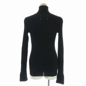 Martin Margiela 4 17AW リブタートルネックニット セーター 長袖 S 黒 ブラック
