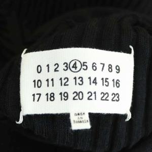 Martin Margiela 4 17AW リブタートルネックニット セーター 長袖 S 黒 ブラック