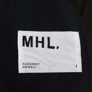 MHL. 19AW フロントボタンスカート ロング 台形 1 カーキ