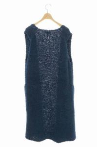 Drawer コットンニット ジレ 1 ネイビー