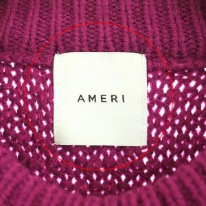 Ameri VINTAGE ケーブルニット パール パープル