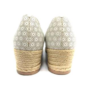 Salvatore Ferragamo ウェッジソールレザーパンプス 7 ホワイト