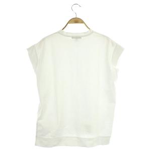 Drawer コットン天竺ショートスリーブカットソー プルオーバー ホワイト