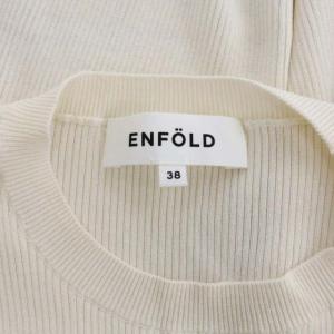 ENFOLD C/N ランダムボーダープルオーバーニット 38 ブルー