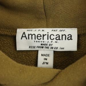 AMERICANA パーカーワンピース カーキ