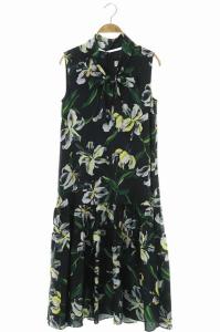 21SS カサブランカプリントドレス ブラック