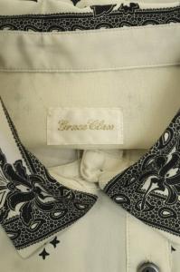 Grace Class 21SS バンダナコンビプリントワンピース 36 黒 白