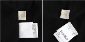 Grace Class 21SS ビッグパール釦カーディガン ニット 長袖 Vネック 36 黒 ブラック