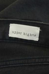 upper hights THE STELLA ガールフレンド ストレッチダメージデニムパンツ ジーンズ テーパード 27 チャコールグレー