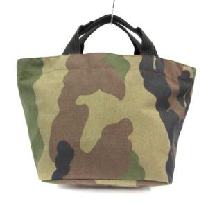 ナイロンカモフラトートバッグ カーキ