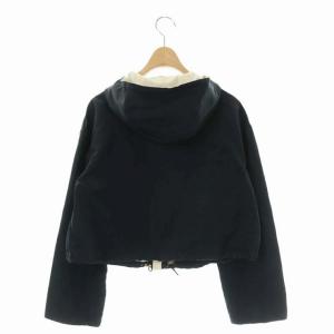 PRADA ショートジャケット ジップアップ シルク 40 ブラック