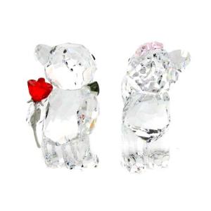 SWAROVSKI クリスベア Kris Bear A lovely Surprise くま クリスタル 置物 赤 レッド 5268511