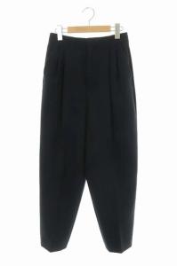 19AW テーパードパンツ ジッパーフライ タック センタープレス 36 黒 ブラック