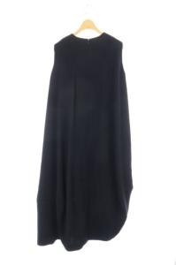 ENFOLD 19AW ノースリーブワンピース 変形 ロング 36 濃紺 ダークネイビー