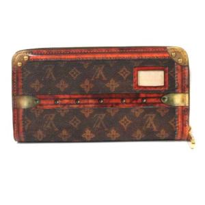 LOUIS VUITTON モノグラム トランクタイム トランスフォームド ジッピーウォレット ブラウン M52746