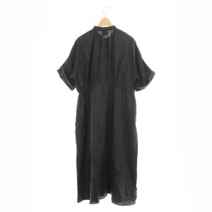 Spick&Span 20SS リネンドロストシャツワンピース 36 チャコールグレー