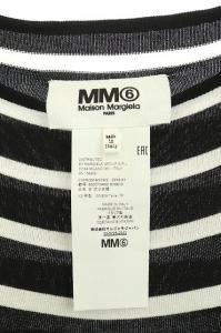 Martin Margiela 6 MM6 19SS ノースリーブボーダーワンピース XS ブラック