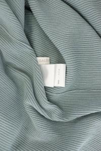 GALERIE VIE 20SS ギザコットンリブ ロングベストカーディガン S グリーン