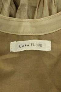 CASA FLINE 19SS 半袖 カシュクールラップワンピース F ベージュ