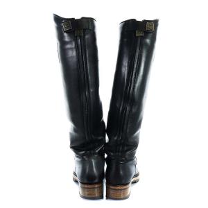 CHANEL G25808 ロングブーツ ココマーク 裏ムートン 37 黒
