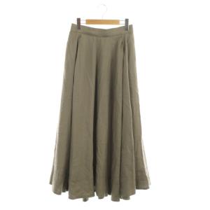 20SS TUCK CIRCULAR SKIRT スカート ロング フレア 01 グレージュ