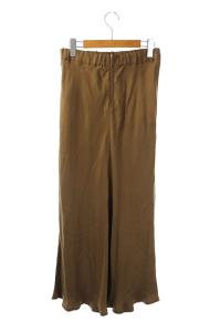 Deuxieme Classe 19AW Maxi セミフレアスカート シルク ロング 38 ブラウン