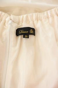 Drawer シルクプリーツロングスカート 38 アイボリー