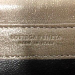 BOTTEGA VENETA 長財布 ウォレット ショルダー 二つ折り イントレチャート レザー ブラウン OH