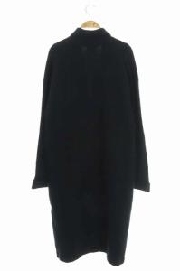 Theory 20AW Fine Avalon 2 Melisandre F チェスターコート ニット アウター ロング S 黒 ブラック