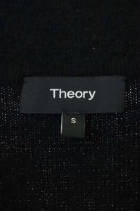 Theory 20AW Fine Avalon 2 Melisandre F チェスターコート ニット アウター ロング S 黒 ブラック